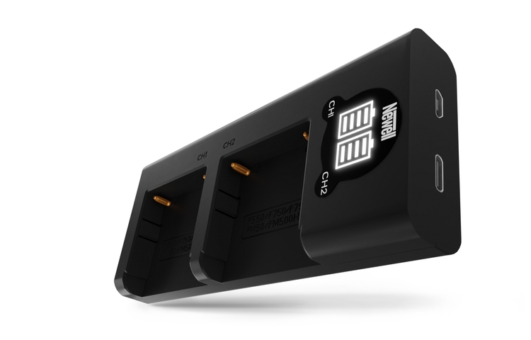 Zestaw ładowarka dwukanałowa Newell DL-USB-C i dwa akumulatory NP-F770