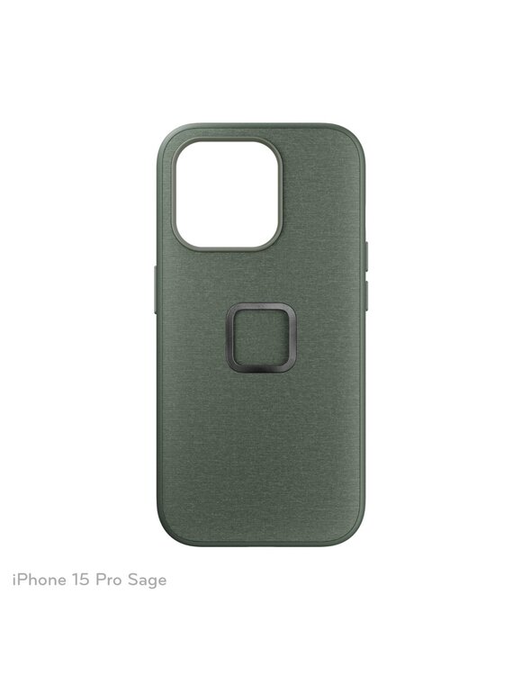 Peak Design Mobile Etui Everyday Case Fabric iPhone 15 Pro - Szarozielone