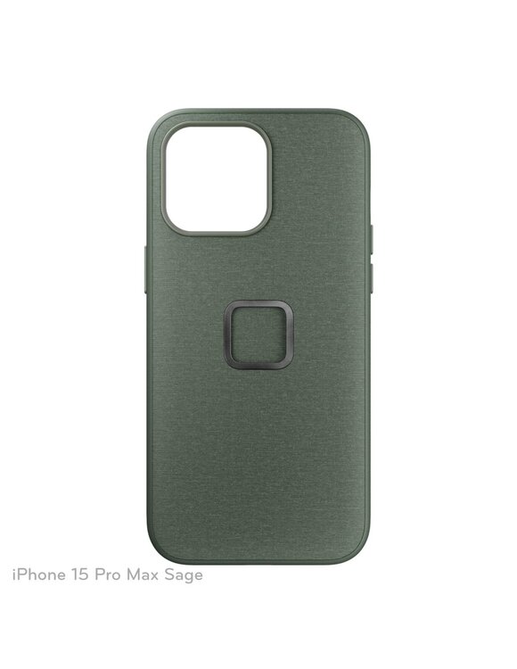 Peak Design Mobile Etui Everyday Case Fabric iPhone 15 Pro Max - Szarozielone