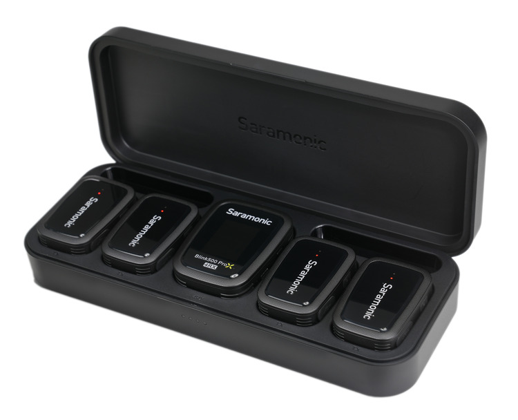 Zestaw bezprzewodowej transmisji dźwięku Saramonic Blink500 ProX B8 (RX + TX + TX + TX + TX)