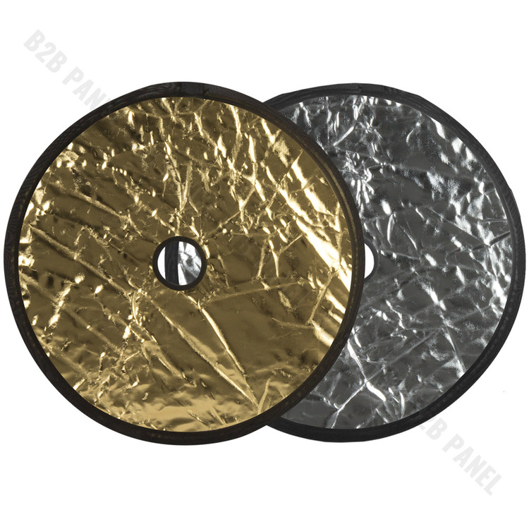 GlareOne Blenda 2w1 srebrno złota, 60cm, z otworem