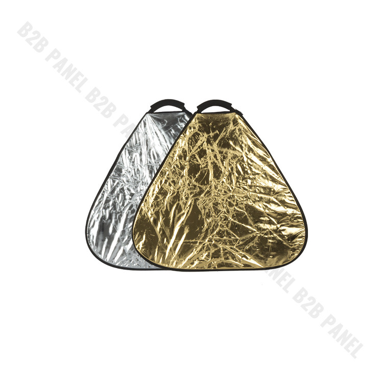 GlareOne Blenda trójkątna 2w1 srebrno złota, 30cm