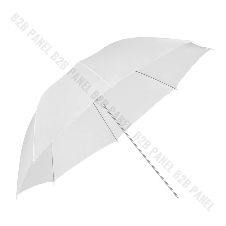 GlareOne Parasolka transparentna, biała, 100cm
