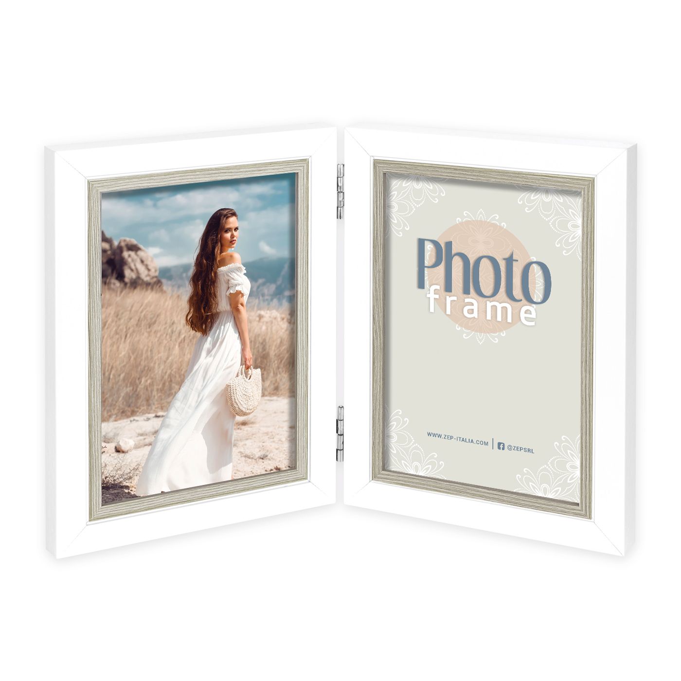 Ramka Italia Sion 2Q - różne formaty - Biały, 15x20, 15x20 pionowa