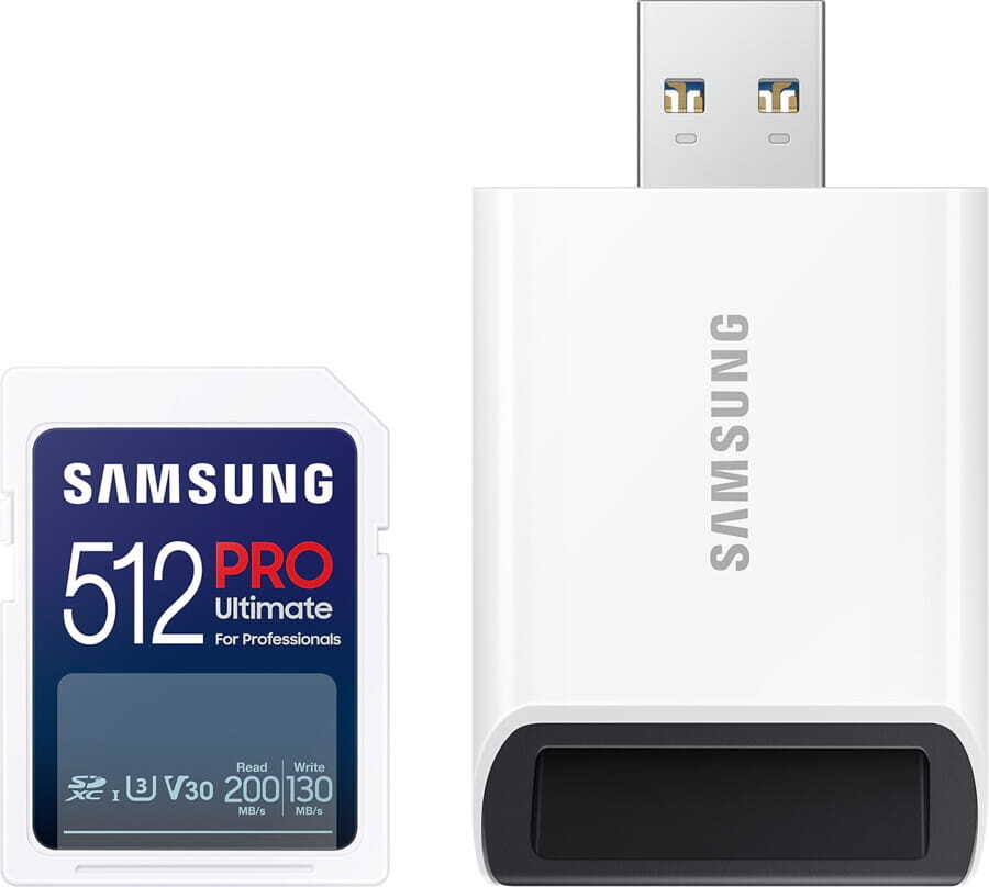 KARTA SAMSUNG Full SD z czytnikiem SDXC PRO Ultimate 512GB