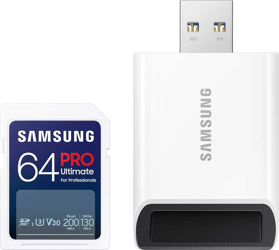KARTA SAMSUNG Full SD z czytnikiem SDXC PRO Ultimate 64GB