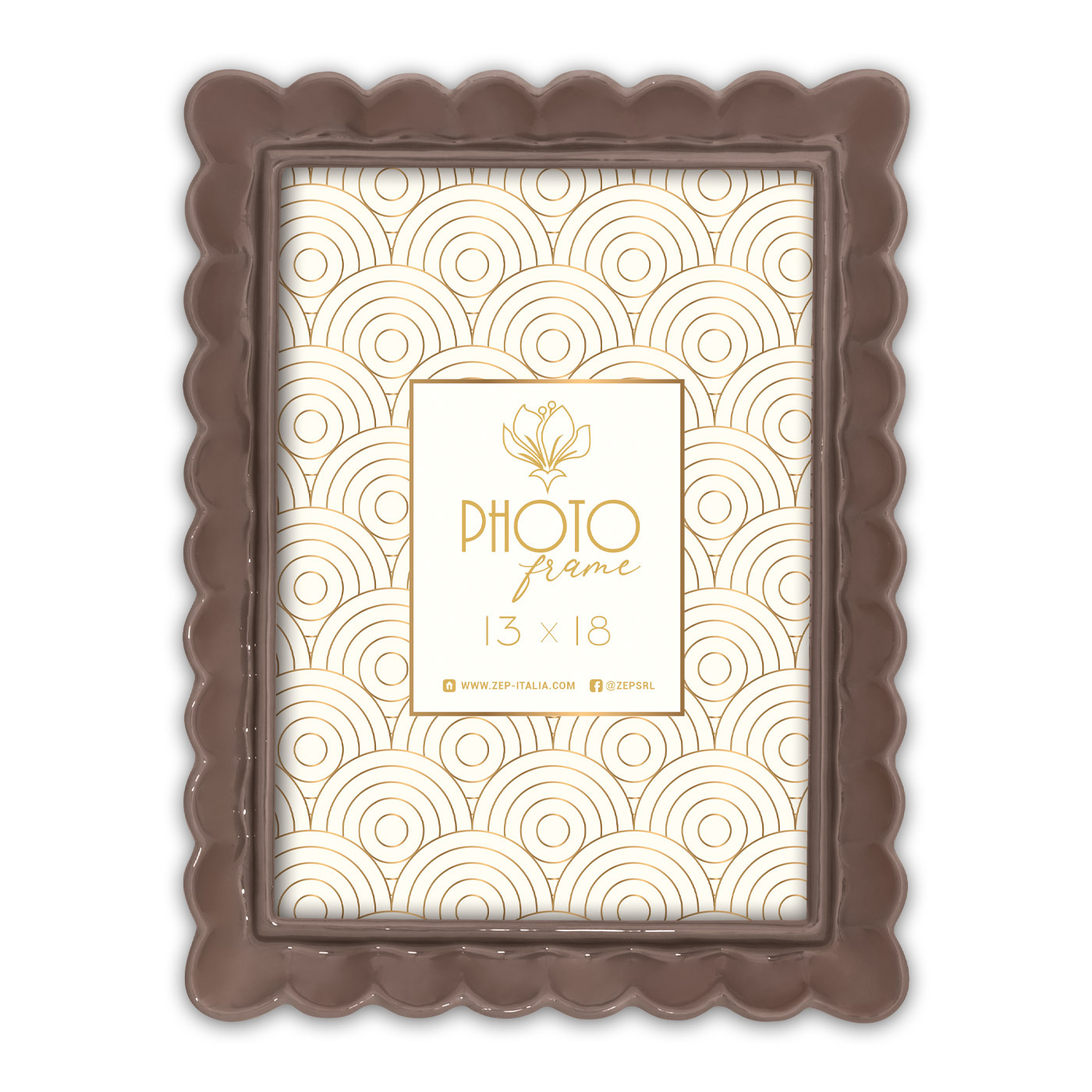 Ramka Italia Herve  - różne kolory i formaty - Brązowy, 10x15, 10x15