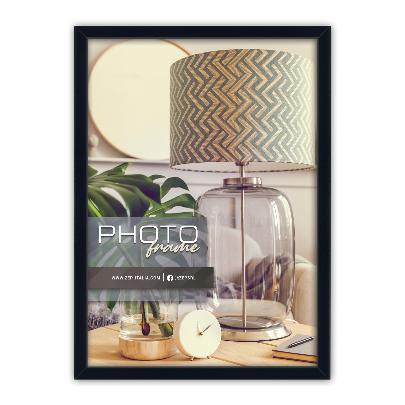 Ramka Italia John - różne kolory i formaty - Czarny, 10x15, 10x15