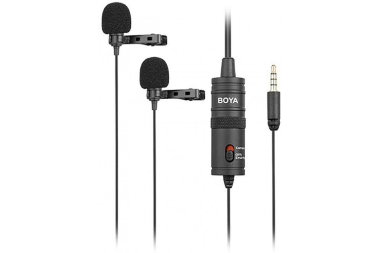 Mikrofon krawatowy podwójny Boya BY-M1DM