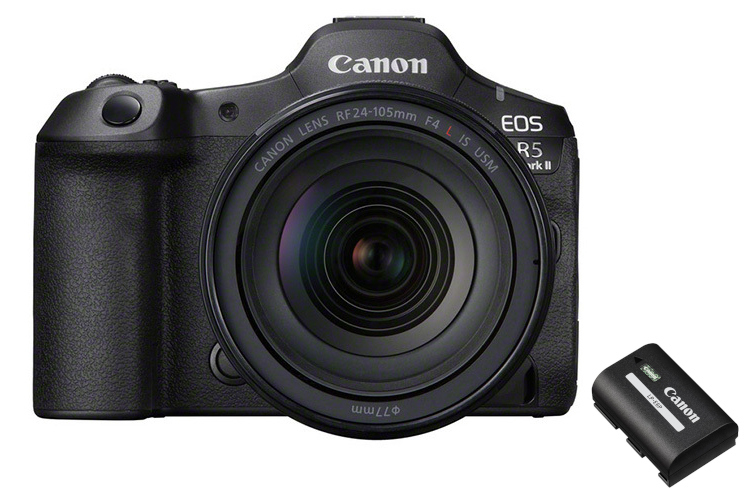 Zestaw Canon EOS R5 Mark II z ob. RF 24-105mm f/4 L IS z Akumulator Canon LP-E6P  