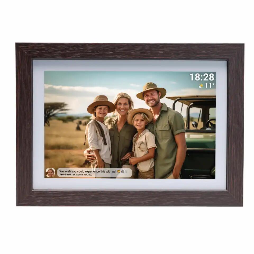 Ramka cyfrowa Denver PFF-1042DW 10,1" 16GB drewniany profil