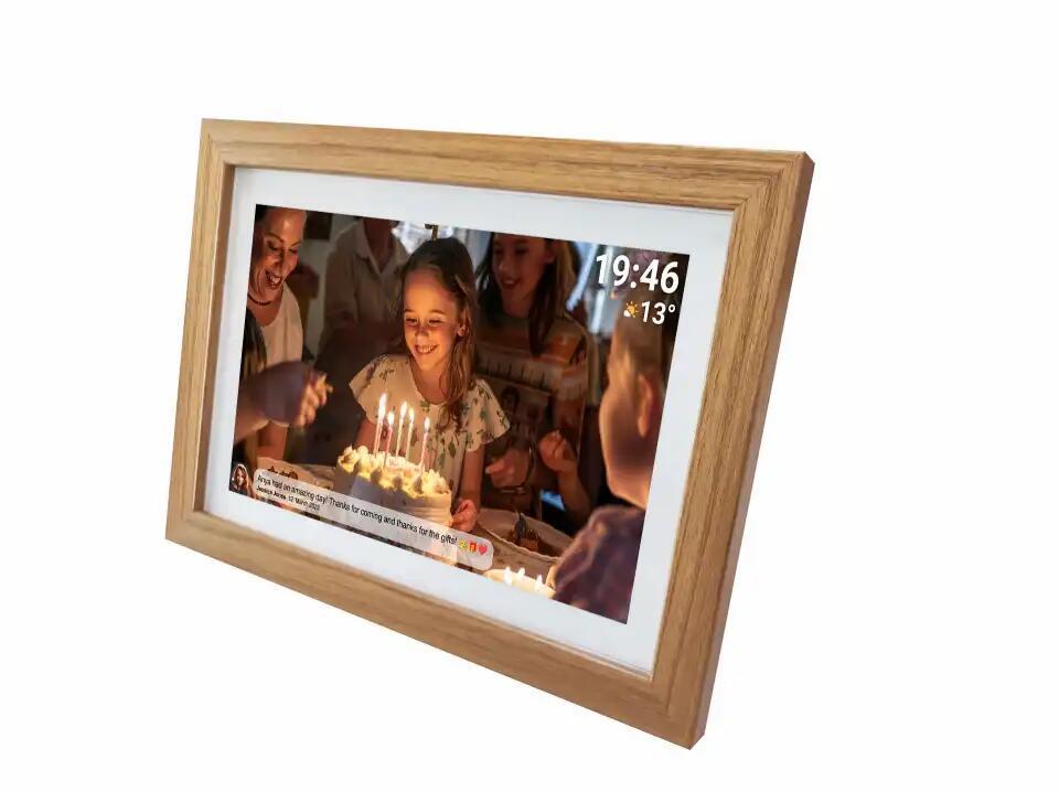 Ramka cyfrowa Denver PFF-1543LW FHD 15.6" 8GB drewniany profil