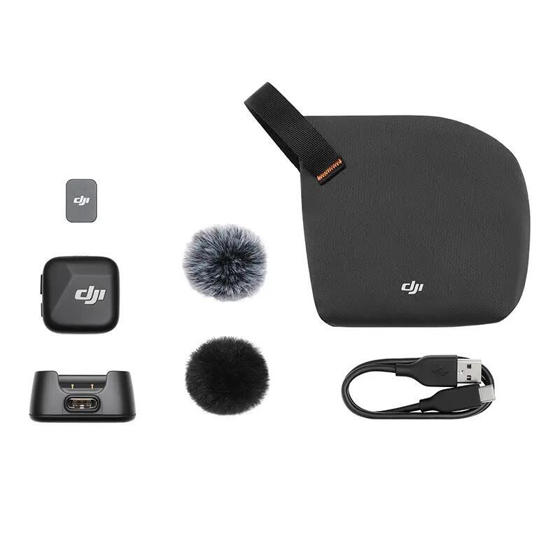System mikrofonów bezprzewodowych DJI MINI MIC Mikrofon Czarny (1TX)