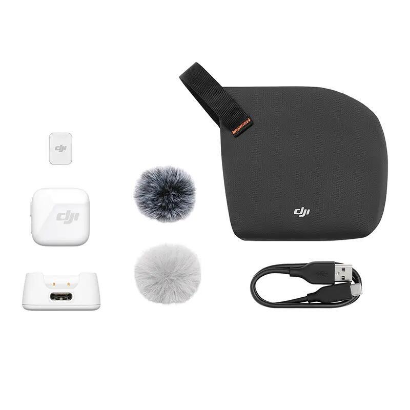 System mikrofonów bezprzewodowych DJI MINI MIC Mikrofon Biały (1TX)
