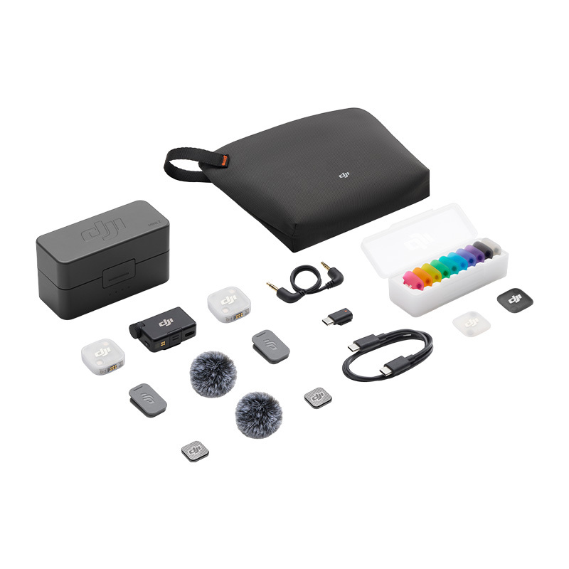 System mikrofonów bezprzewodowych DJI Mic Mini 2 Zestaw (2 TX + 1 RX + etui ładujące)