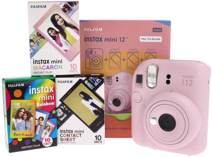 Instax Box mini 12 Blossom Pink + 3 wkłady w zestawie   Instax Box mini 12 Blossom Pink + 3 wkłady w zestawie