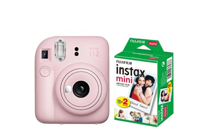 Zestaw Fujifilm Instax Mini 12 (Blossom Pink) + Wkłady 2x10 (20 zdjęć)