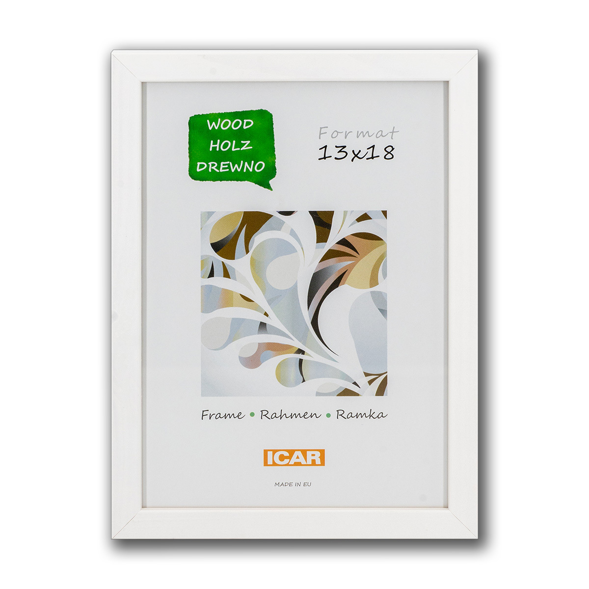 Ramka Icar Pinia - różne kolory i formaty - biały, 13x18, 13x18 Ramka Icar Pinia - różne kolory i formaty - biały, 13x18, 13x18
