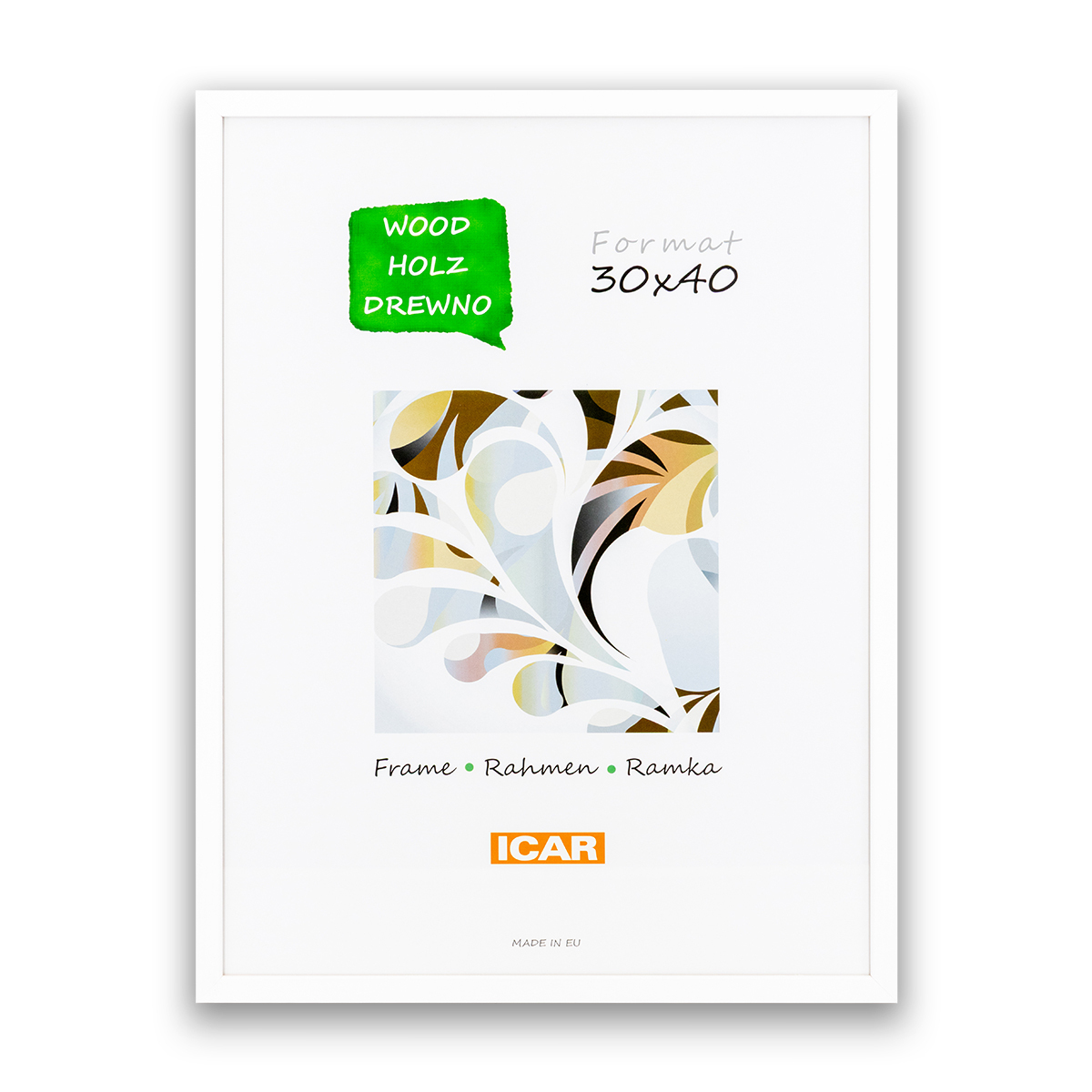 Ramka Icar Pinia - różne kolory i formaty - biały, 30x40, 30x40 Ramka Icar Pinia - różne kolory i formaty - biały, 30x40, 30x40