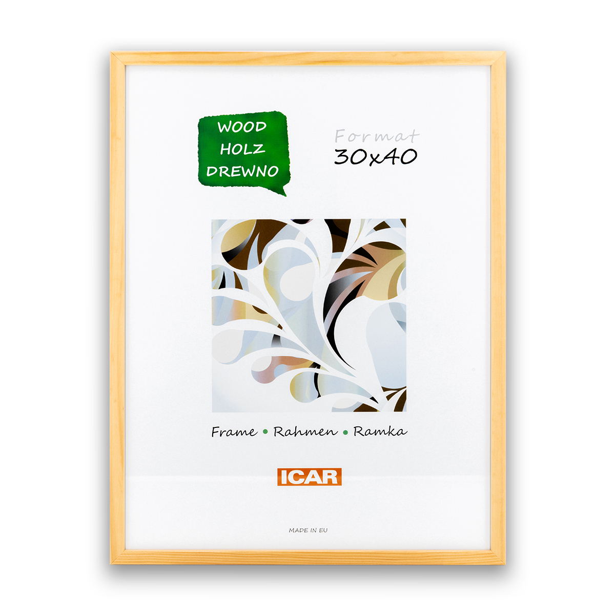 Ramka Icar Pinia - różne kolory i formaty - brzozowy, 30x40, 30x40 Ramka Icar Pinia - różne kolory i formaty - brzozowy, 30x40, 30x40