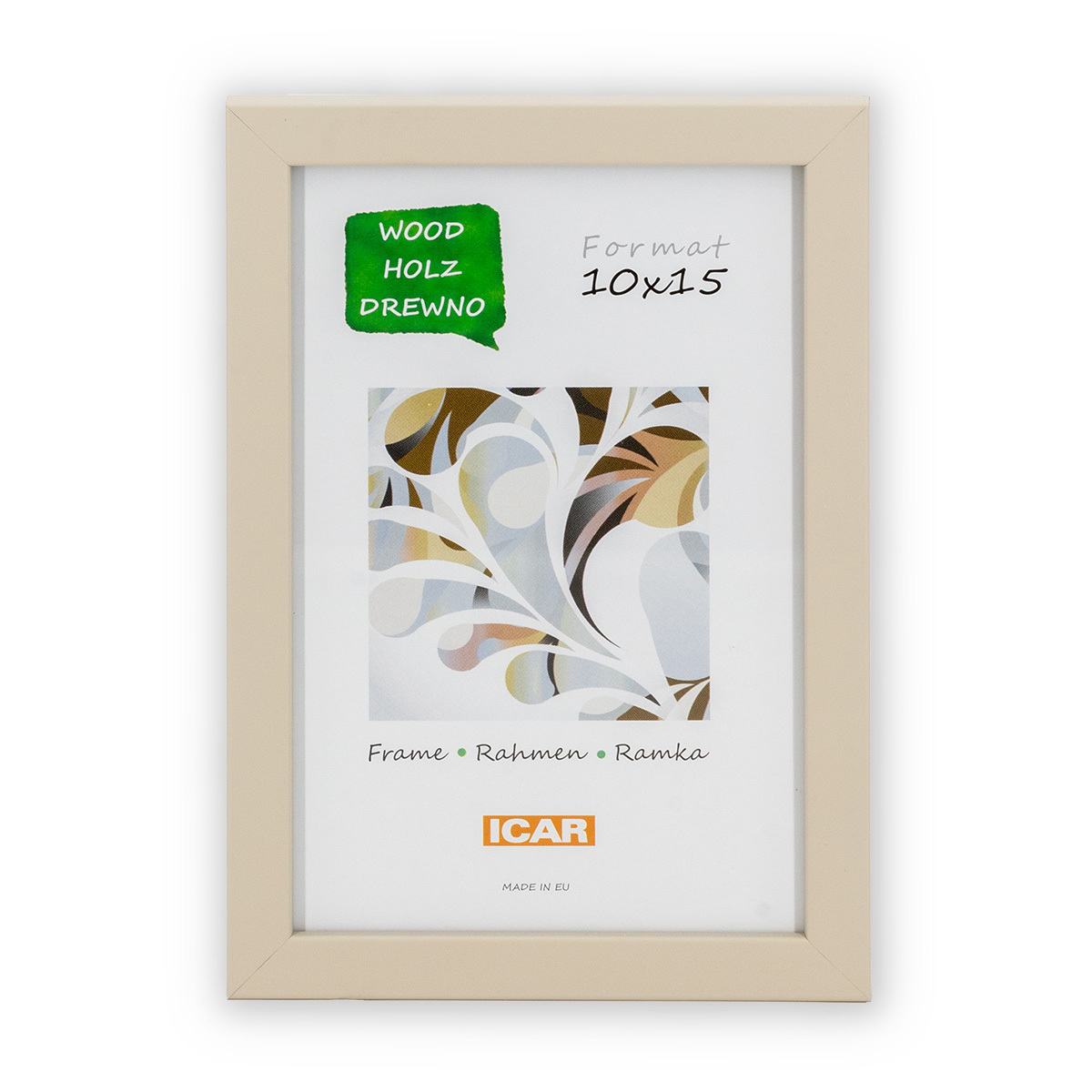 Ramka Icar Pinia - różne kolory i formaty - Kremowy, 10x15, 10x15 Ramka Icar Pinia - różne kolory i formaty - Kremowy, 10x15, 10x15
