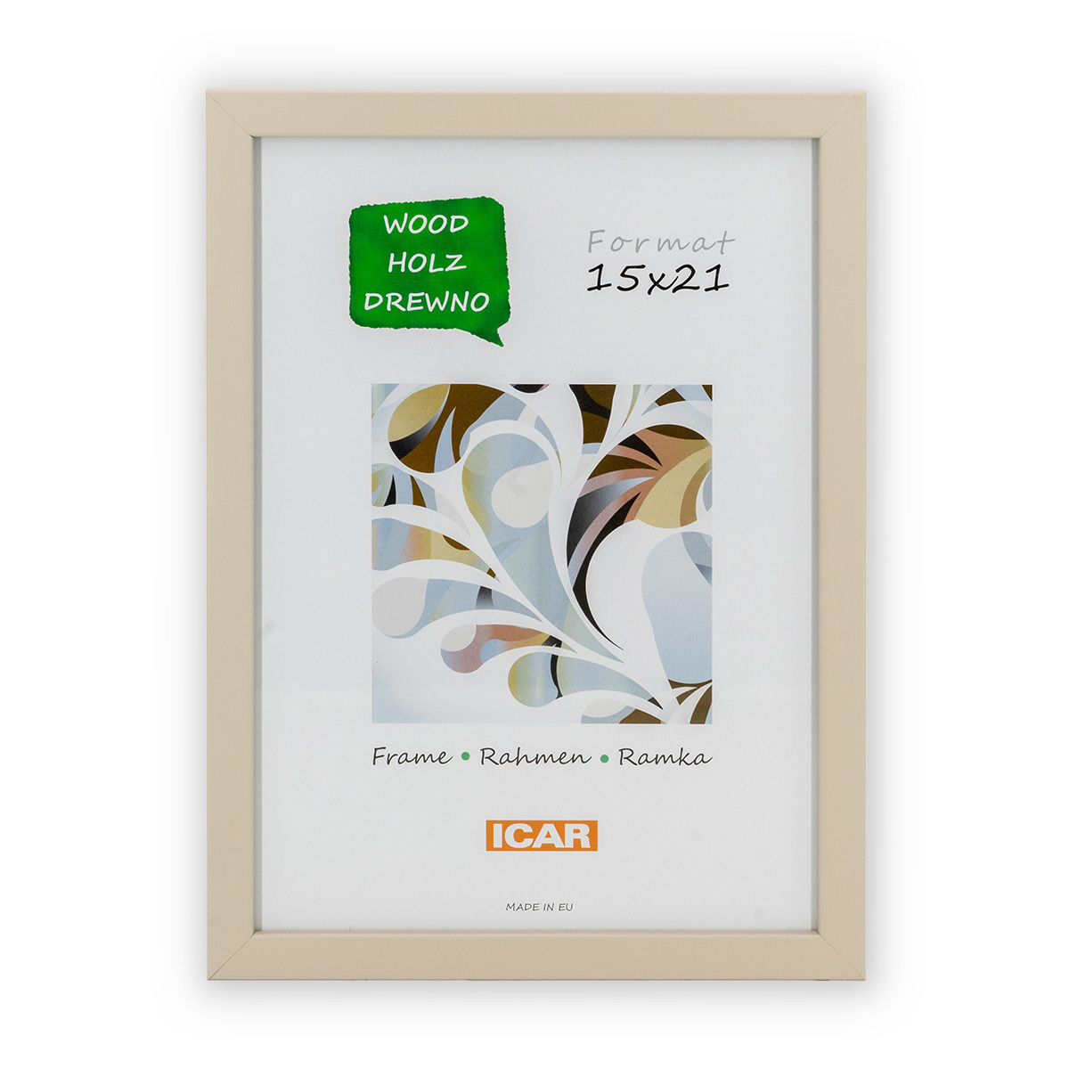 Ramka Icar Pinia - różne kolory i formaty - Kremowy, 15x21, 15x21 Ramka Icar Pinia - różne kolory i formaty - Kremowy, 15x21, 15x21