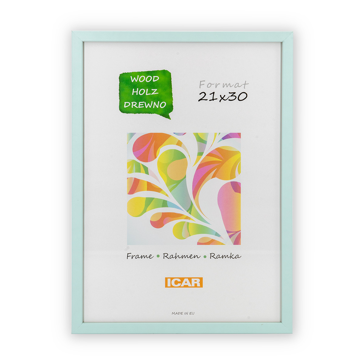 Ramka Icar Pinia - różne kolory i formaty - Jasna mięta, 21x30, 21x30 Ramka Icar Pinia - różne kolory i formaty - Jasna mięta, 21x30, 21x30