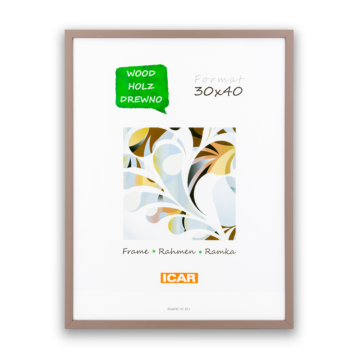 Ramka Icar Pinia - różne kolory i formaty - Kawowy, 30x40, 30x40 Ramka Icar Pinia - różne kolory i formaty - Kawowy, 30x40, 30x40