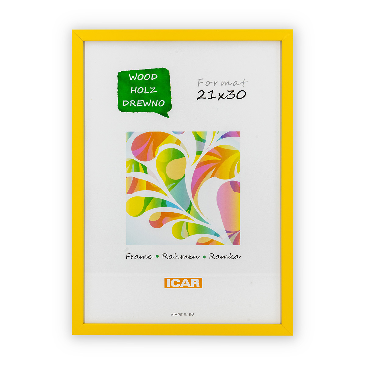 Ramka Icar Pinia - różne kolory i formaty - żółty, 21x30, 21x30 Ramka Icar Pinia - różne kolory i formaty - żółty, 21x30, 21x30