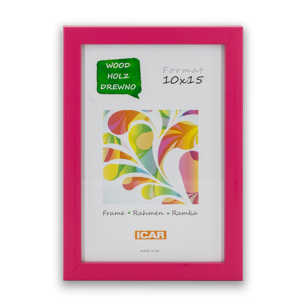Ramka Icar Pinia - różne kolory i formaty - Różowy, 10x15, 10x15 Ramka Icar Pinia - różne kolory i formaty - Różowy, 10x15, 10x15