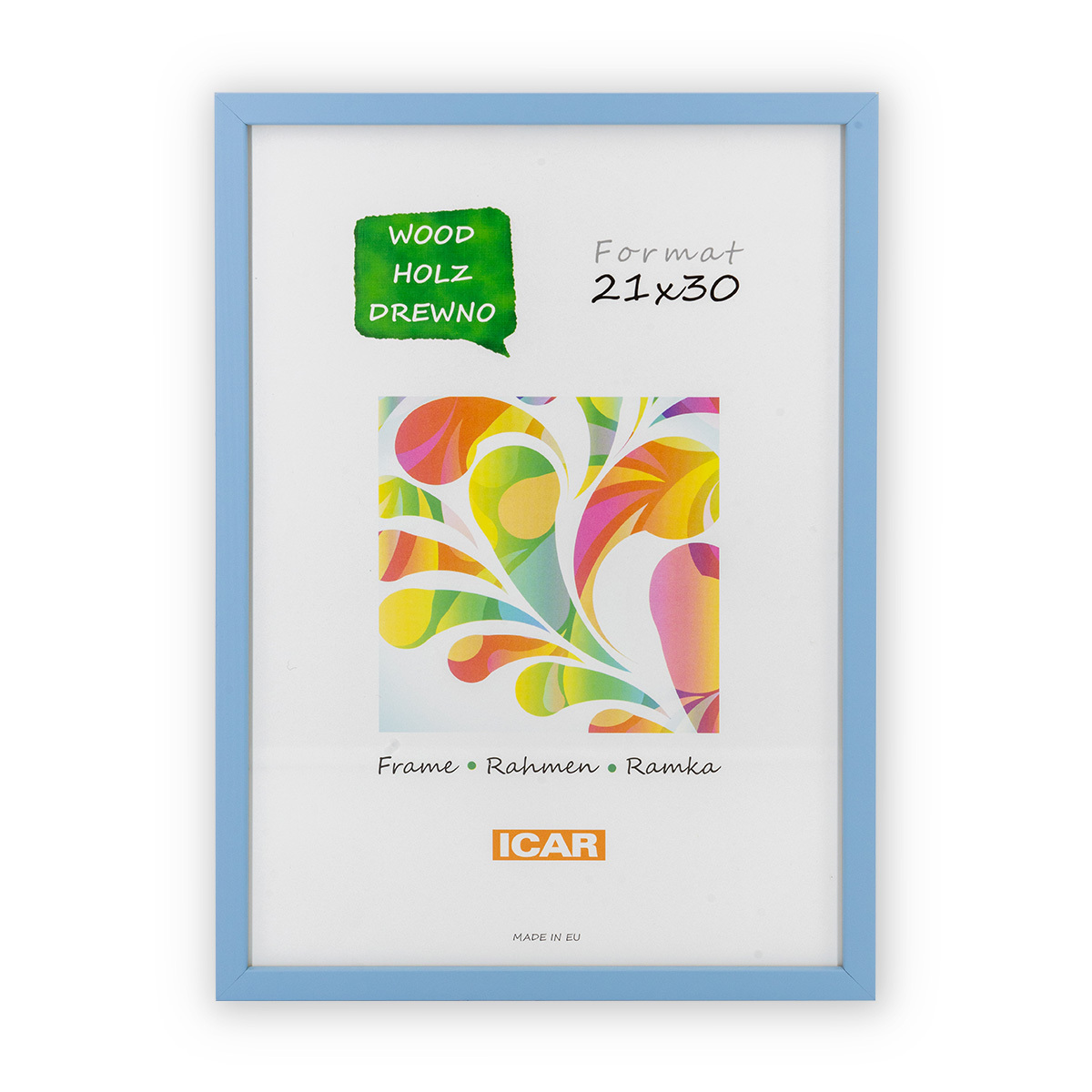Ramka Icar Pinia - różne kolory i formaty - Jasny błękit, 21x30, 21x30 Ramka Icar Pinia - różne kolory i formaty - Jasny błękit, 21x30, 21x30
