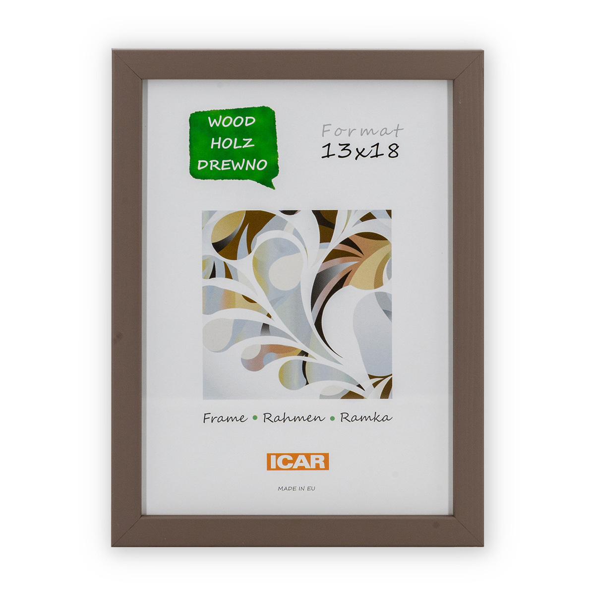 Ramka Icar Pinia - różne kolory i formaty - Kawowy, 13x18, 13x18 Ramka Icar Pinia - różne kolory i formaty - Kawowy, 13x18, 13x18