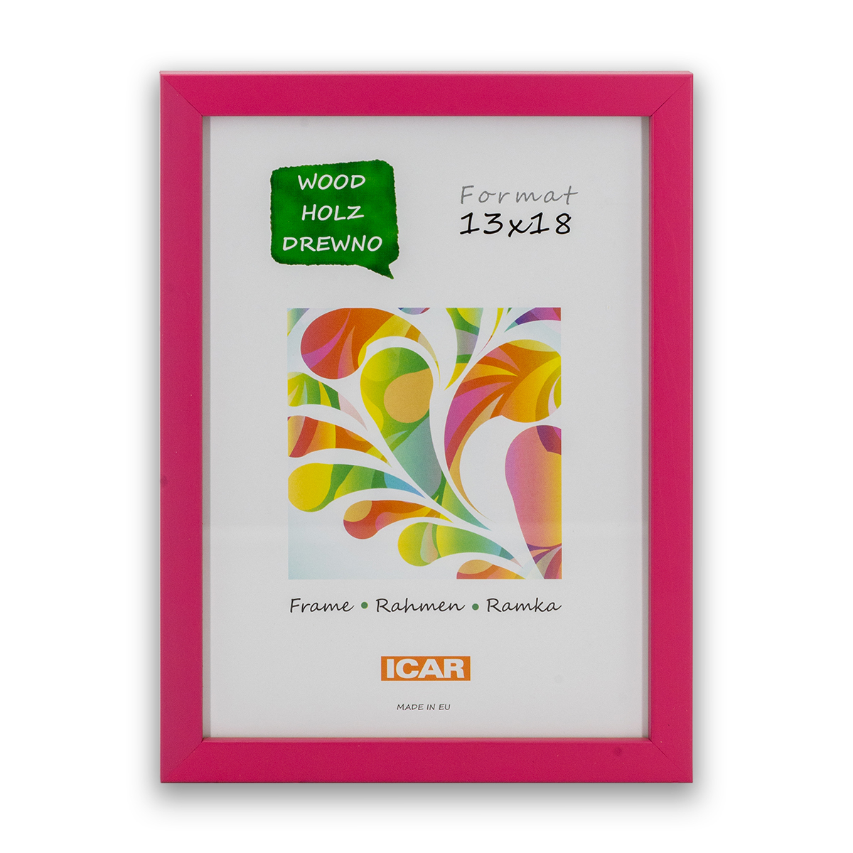 Ramka Icar Pinia - różne kolory i formaty - Różowy, 13x18, 13x18 Ramka Icar Pinia - różne kolory i formaty - Różowy, 13x18, 13x18