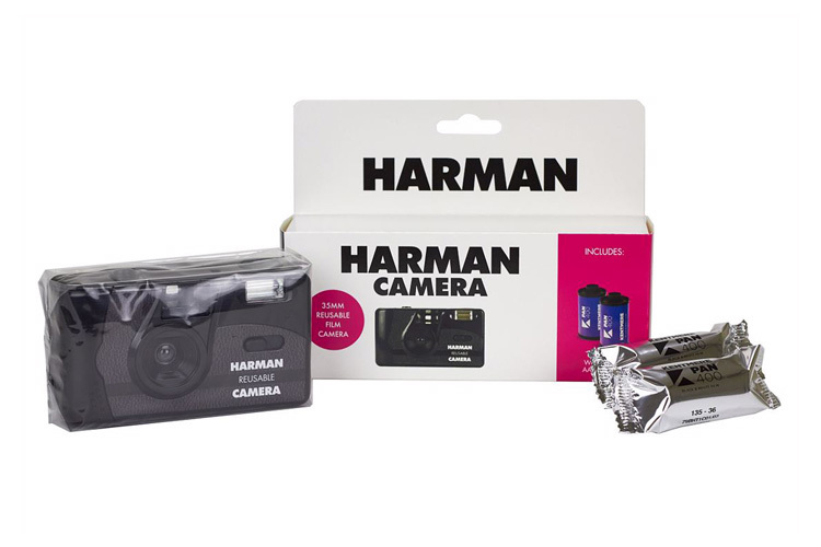 Aparat analogowy Harman Reusable + 2 filmy Kentmere 400 36 zdj.