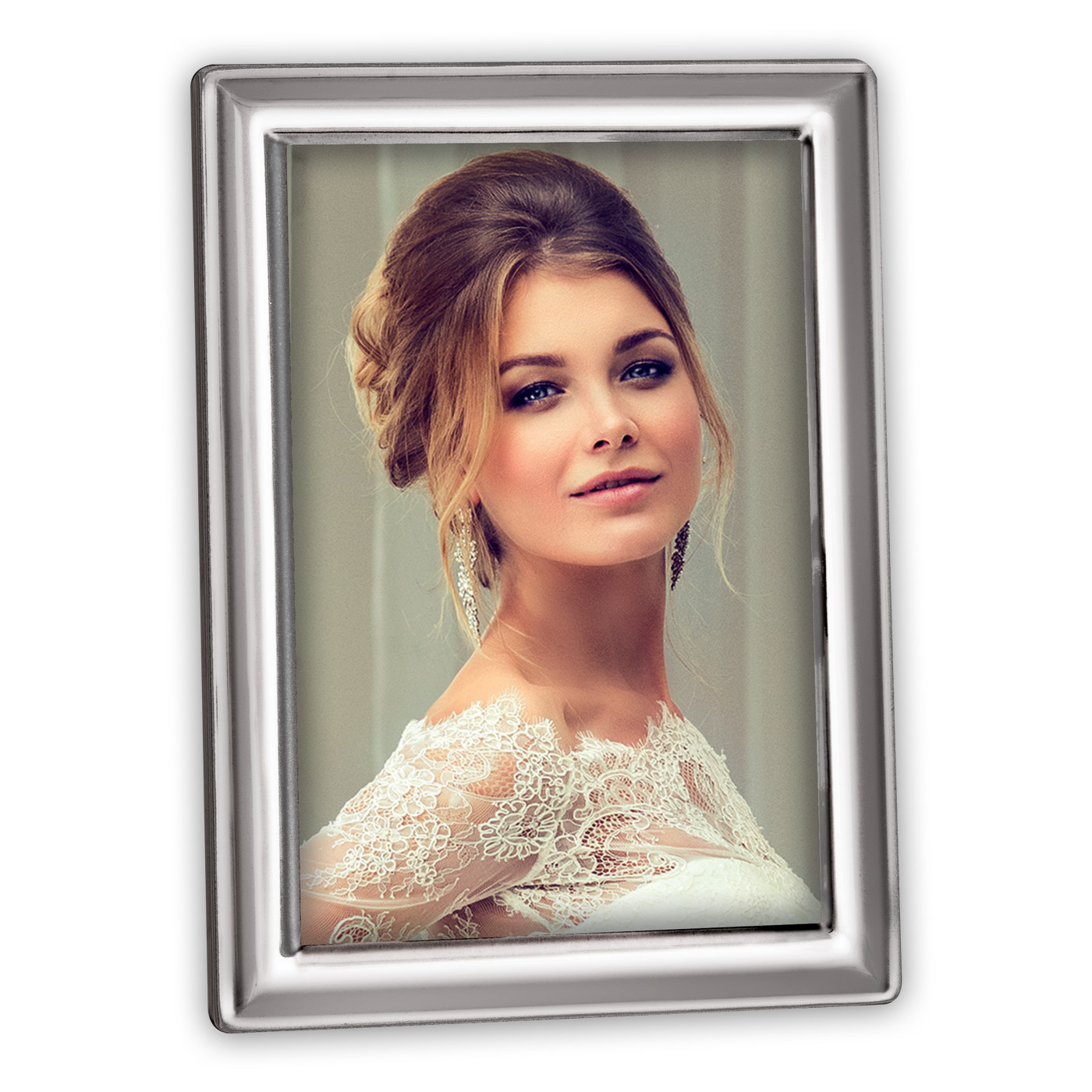 Ramka ITALIA Lidia - różne formaty - Srebrny mat, 10x15, 10x15