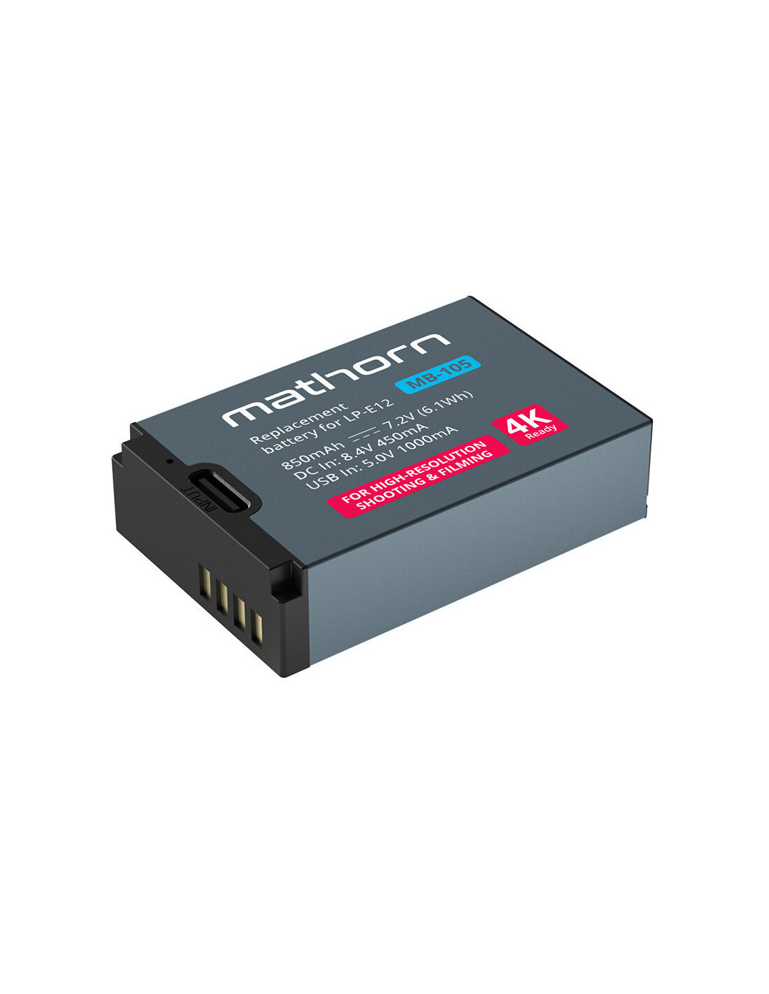 Akumulator Mathorn MB-105 850mAh USB-C zamiennik Canon LP-E12