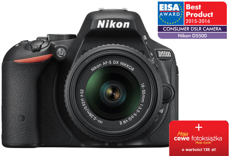 Nikon D5500 z ob. 18-55mm VRII