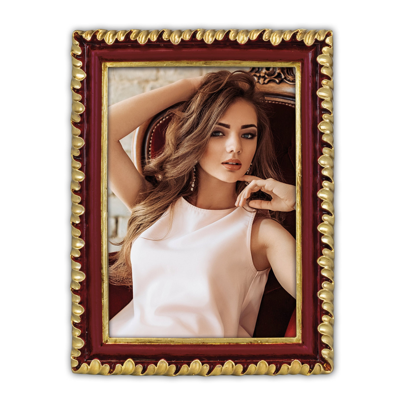 Ramka Italia Perpignan - Czerwony, 13x18, 13x18