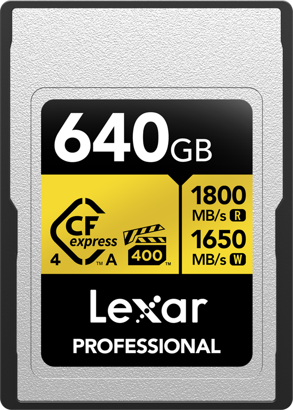 Karta Lexar CFexpress Pro Gold R1800/W1650 (VPG400) 640GB (Type A)