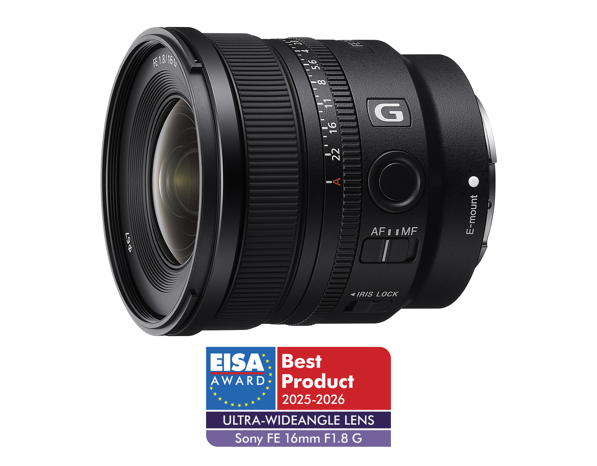 Sony FE 16mm f/1.8 G (SEL16F18G)  