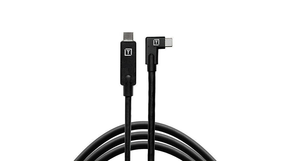 Kabel Kątowy Tether Tools Pro 3.0 USB-C - USB-C 4,6m PD czarny