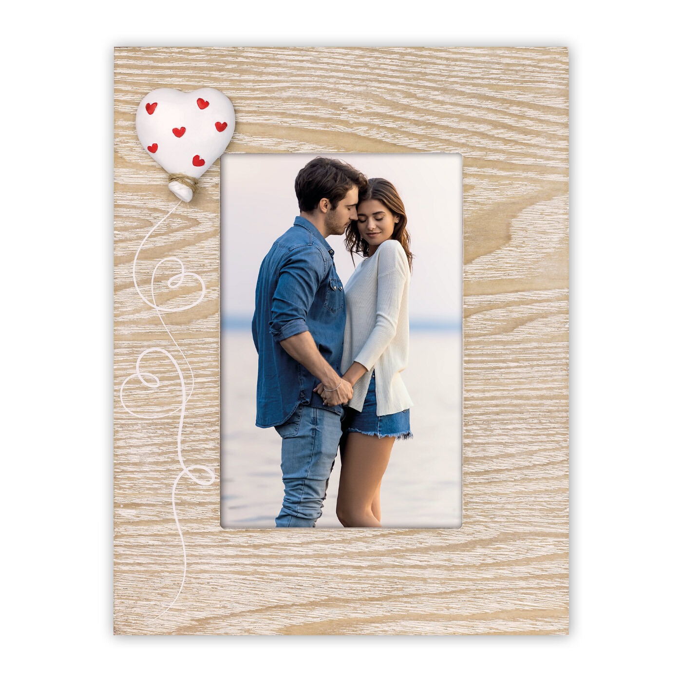 Ramka Italia Felicia - różne kolory - Drewno z białym, 10x15, 10x15 pionowa