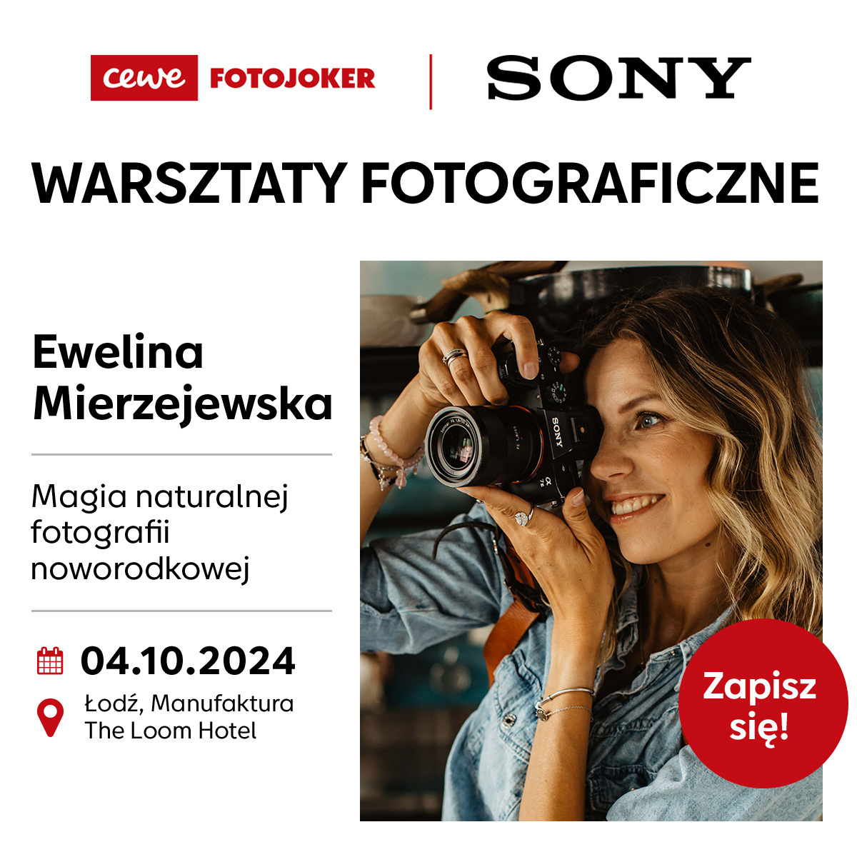 Spotkanie fotograficzne - Ewelina Mierzejewska - Magia naturalnej fotografii noworodkowej - 04.10.2024