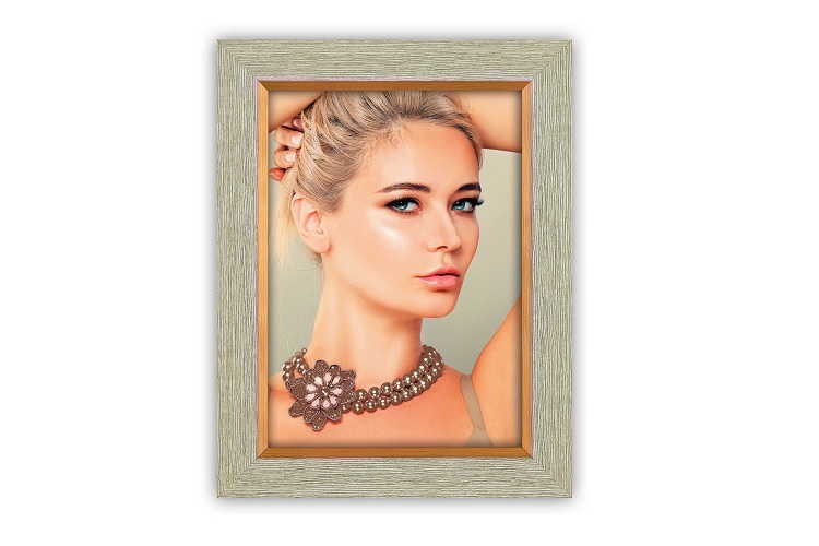 Ramka ITALIA 13x18 QUENTIN White (ZRW57) - złoty