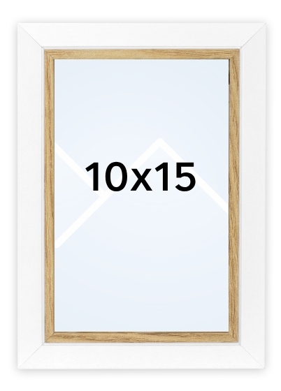 Ramka Italia Ayas - różne formaty - Biały, 10x15, 10x15