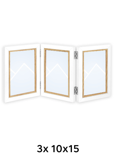 Ramka Italia Ayas  - różne formaty - Biały, 10x15, 10x15 x3 pionowa