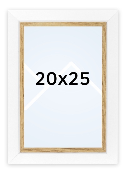 Ramka Italia Ayas - różne formaty - Biały, 20x25, 20x25