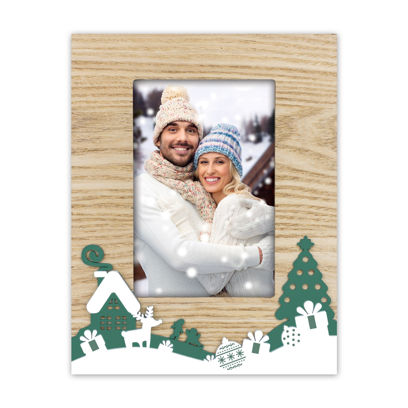 Ramka Italia Kloster 10x15  - Drewno z białym, 10x15, 10x15