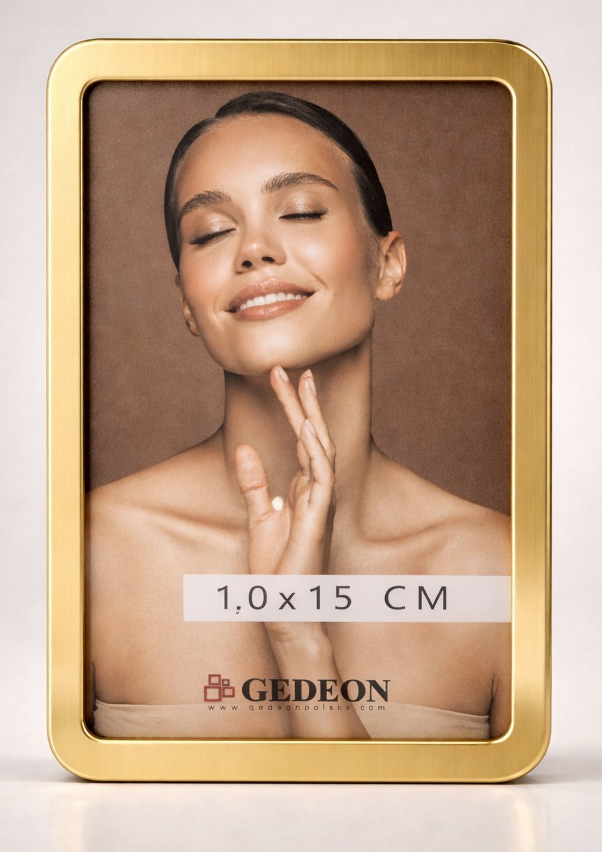 Ramka Gedeon Metalowa 15x20 - różne kolory - Złoty, 15x20, 15x20
