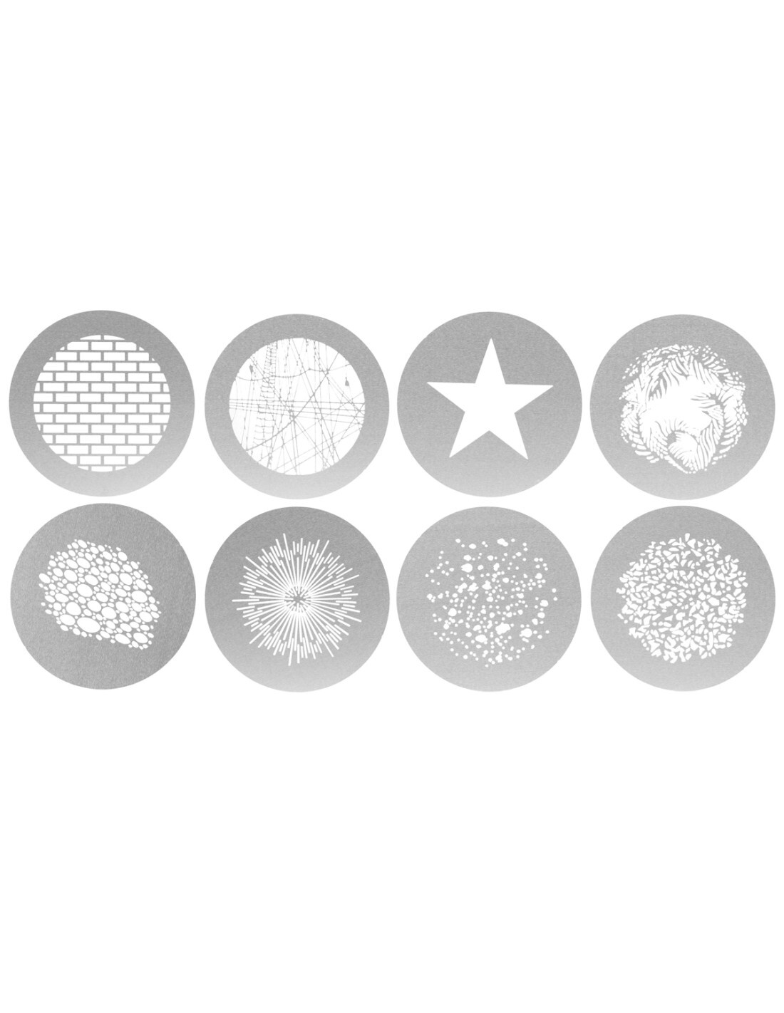 Maski GOBO GlareOne Spotlight Gobo Set 3